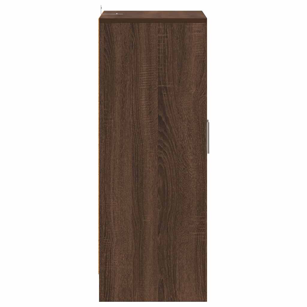 Schuhschrank Braun Eichen-Optik 60x35x70 cm Holzwerkstoff
